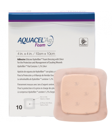 AQUACEL AG FOAM 10X10CM 10 MEDICAZIONI